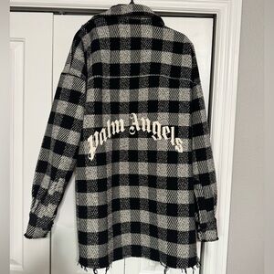 Palm Angels Monochrome Checkered Jacket